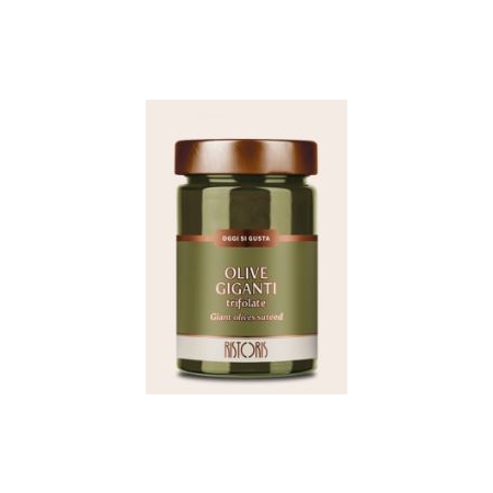 OLIVE GIGANTI TRIFOLATE RISTORIS VASO 295 GRS (U)