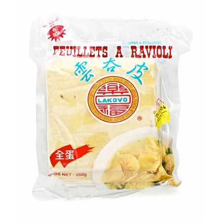 PASTA RAVIOLI WONTON CONGELADA 250 GRS (U)