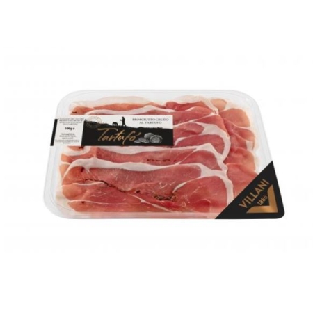 PROSCIUTTO CRUDO AL TARTUFO VILLANI AFFETTATO 100 GRS (U)