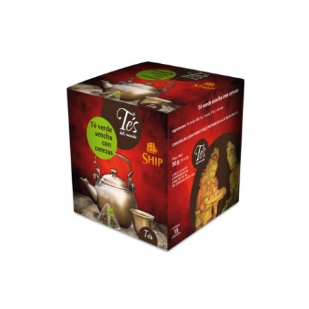TES DEL MUNDO VERDE SENCHA CEREZA 15 X 2 GRS (U)