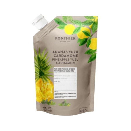 PURE PIÑA YUZU CARDAMOMO PONTHIER REFRIGERADO 1 KG (U)