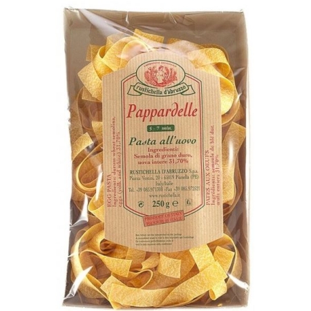 PAPPARDELLE ALL UOVO RUSTICHELLA 250 GRS (U)