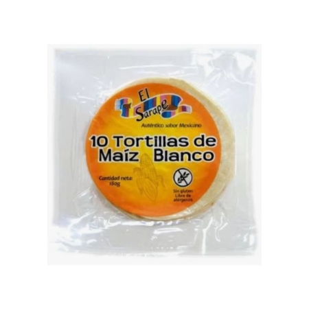 TORTILLA MAIZ EL SARAPE 12 CM / 10 UNIDADES (PQ)