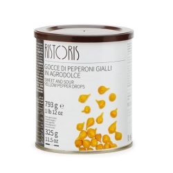 GOCCE DI PEPERONI GIALLI RISTORIS 750 GRS (U)
